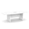 Officesource OS Conference Tables Boat Shaped Conference Table with Slab Base OS236WH - alternate 1
